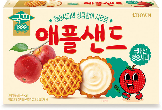 크라운 국희 애플샌드, 272g, 1개