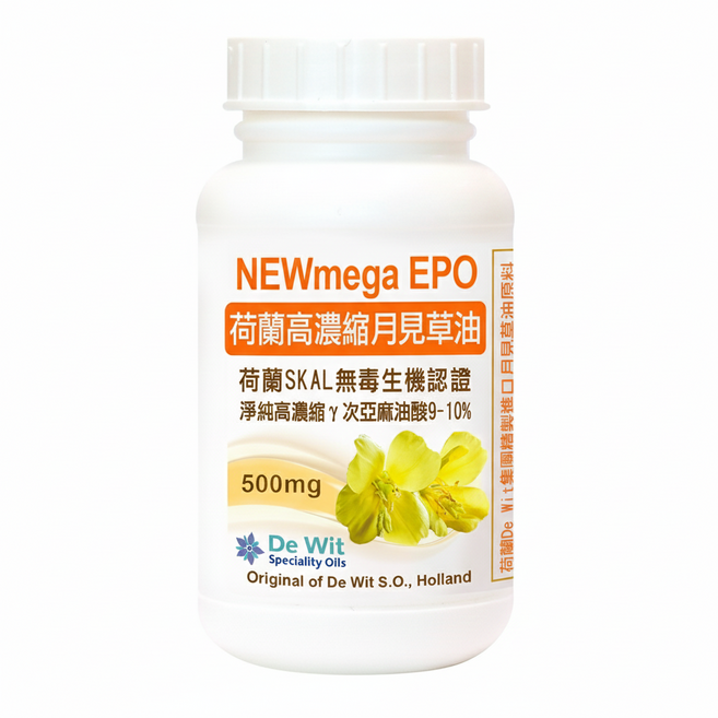 Healthwomen 赫而司 荷蘭高濃縮月見草油EPO軟膠囊, 500mg, 90顆, 1罐