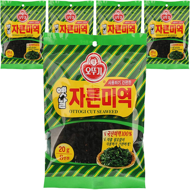 오뚜기 옛날자른미역, 20g, 5개