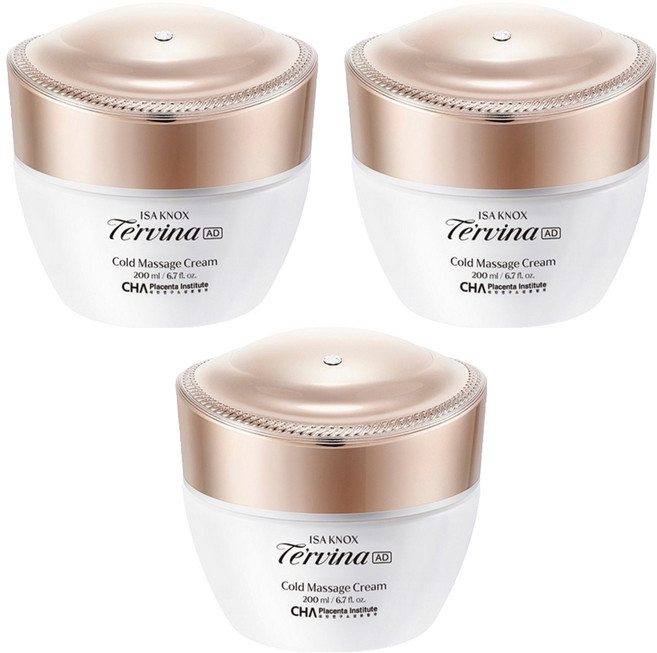이자녹스 테르비나 어드밴스드 콜드 마사지 크림, 200ml, 3개