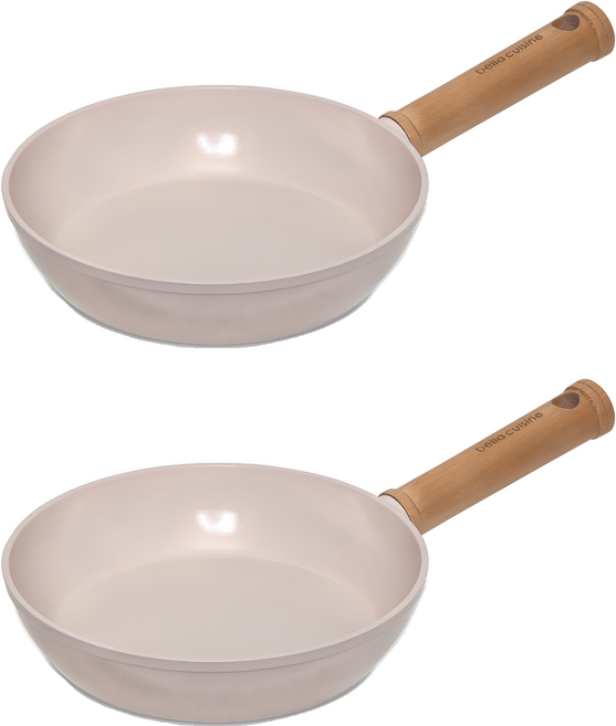 벨라쿠진 인덕션 플럼벨 세라믹 프라이팬, 20cm, 2개
