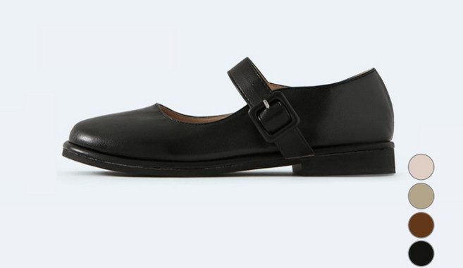 착한구두 여성용 토미 라운드 메리제인 플랫슈즈 PMLTR1d041