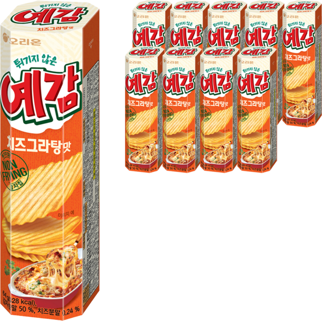 오리온 예감 치즈그라탕, 64g, 10개