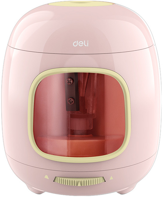 델리 몽돌 자동연필깎이 CH13, 핑크, 1개