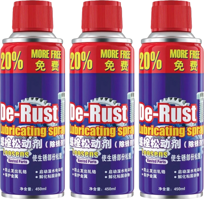 小麥購物 萬能除鏽噴霧 G396, 450ml, 3瓶