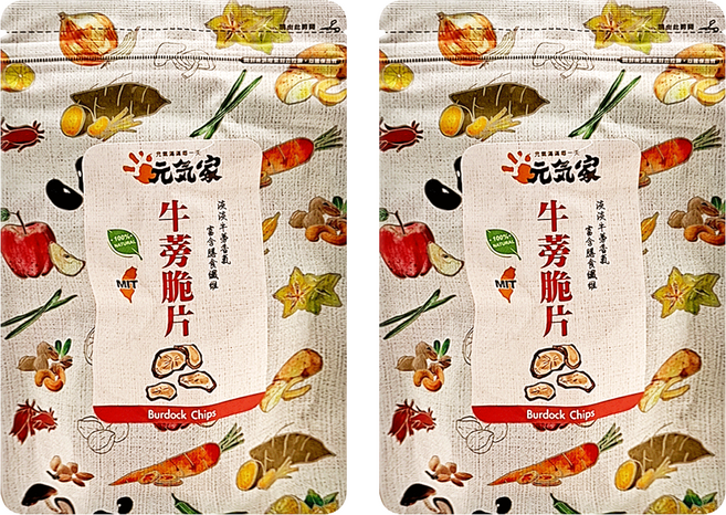 元氣家 牛蒡脆片, 100g, 2包