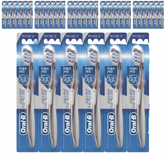 오랄비 크로스액션 탁월한세정력 칫솔, 1개입, 36세트