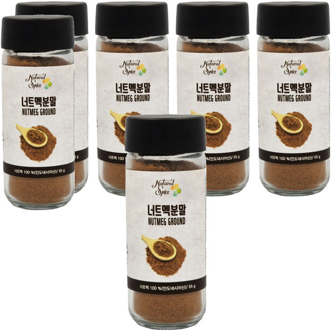 내츄럴스파이스 너트멕 분말, 55g, 6개