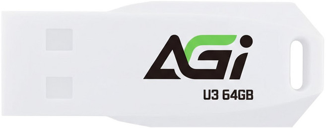 AGi 亞奇雷 USB 3.2隨身碟 UP138 白色, 64GB, 1個