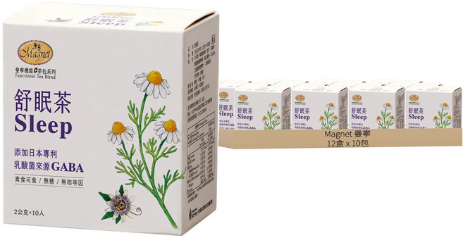 Magnet 曼寧 舒眠茶, 10包, 2g, 12盒