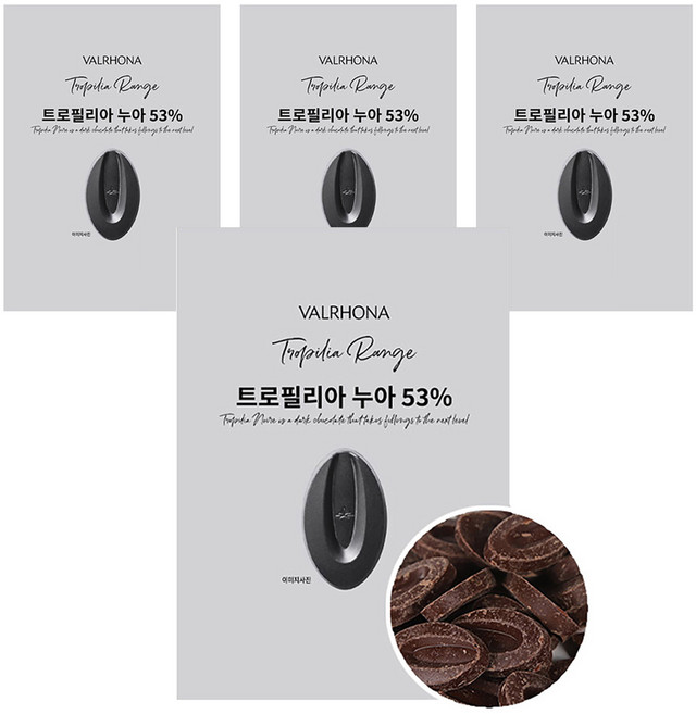 발로나 트로필리아 누아, 500g, 4개