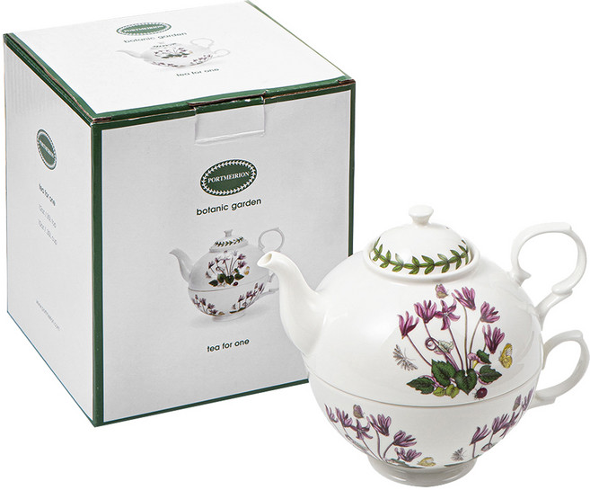 포트메리온 보타닉 가든 티포트 + 컵 350ml, 랜덤 발송, 1세트