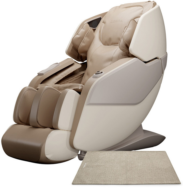 제스파 파올린 안마의자 + 전용 러그, ZPC2198 + ZP540, 골드브라운 + 러그랜덤발송