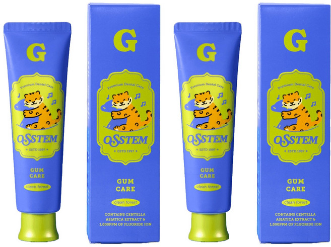 오스템파마 G 잇몸 케어 치약 클린포레스트향, 120g, 2개