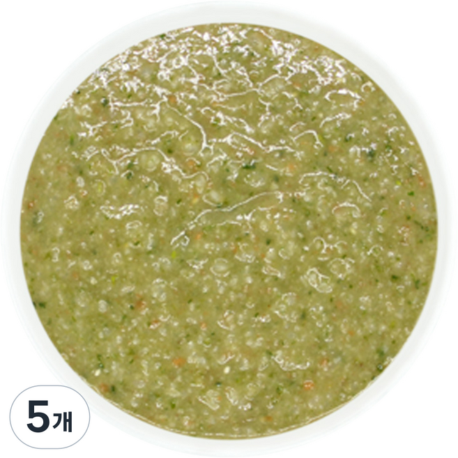 Jjangjuk 孩童常溫副食品 7個月以上適用, 混合口味(韓牛/菠菜), 140g, 5個