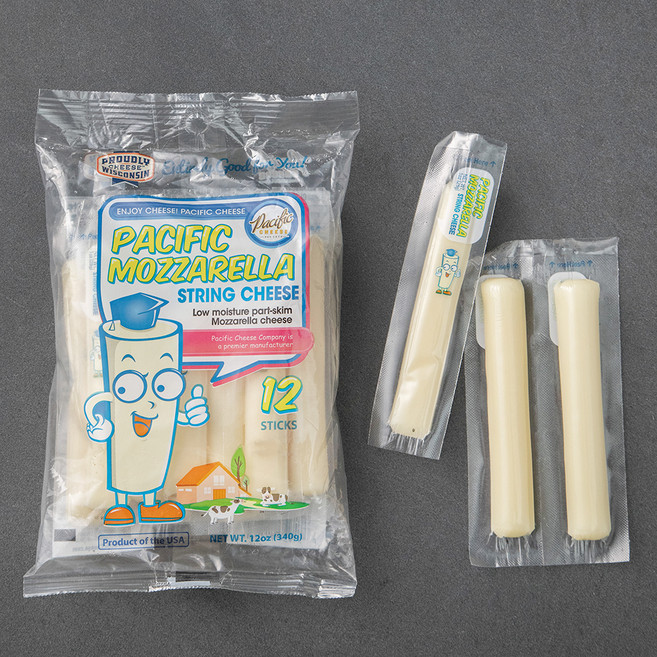 퍼시픽 모짜렐라 스트링 치즈, 28g, 12개입, 1개