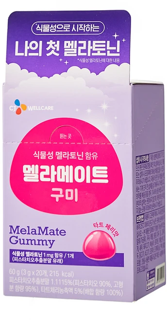바이오코어 닥터뉴트리 멜라토닌 함유 멜라메이트 구미, 60g, 1개 - 쿠팡