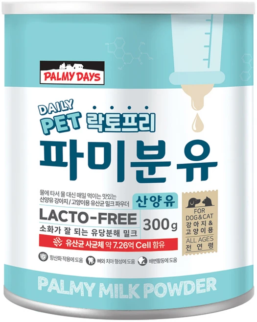 파미데이즈 강아지 고양이 파미분유, 산양유, 300g, 1개 - 쿠팡