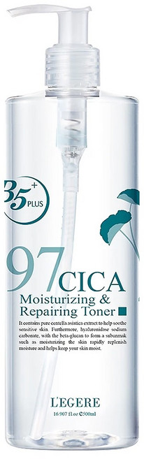 L'EGERE 97植萃積雪草特潤修護精華露, 500ml, 1瓶