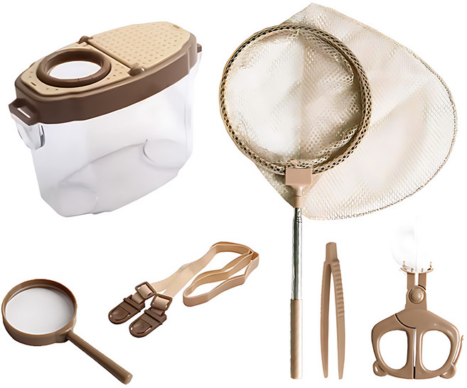 투코비 자연탐구 곤충채집 세트 브라운, 1세트