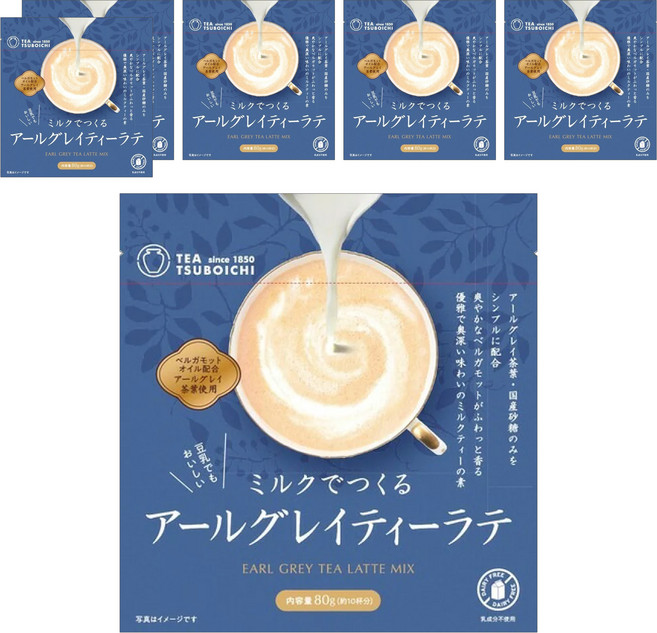 TEA TSUBOICHI 製茶本舖 伯爵茶沖泡粉, 80g, 1入, 6包