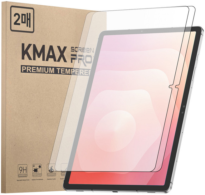 케이맥스 강화유리 필름 2p 세트, 투명, 1세트