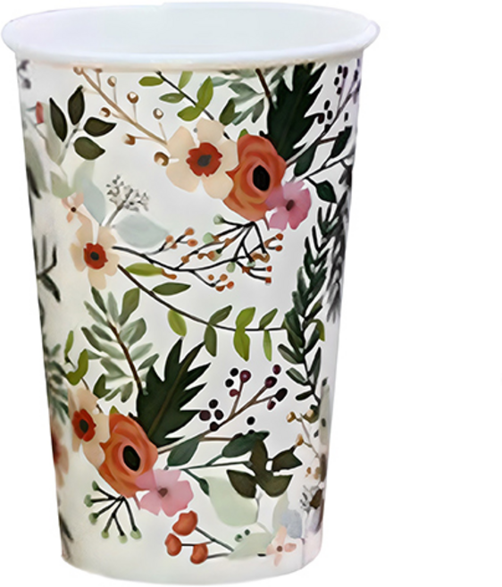 투고팩 플라워 종이컵 390ml, 50개입, 2개