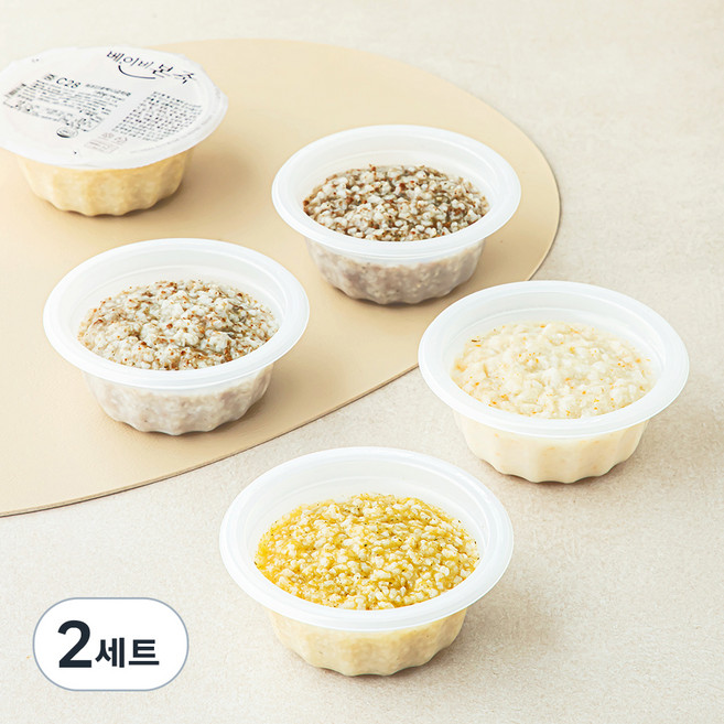 베이비본죽 중기2 이유식(만7~8개월) A세트, 640g, 2세트