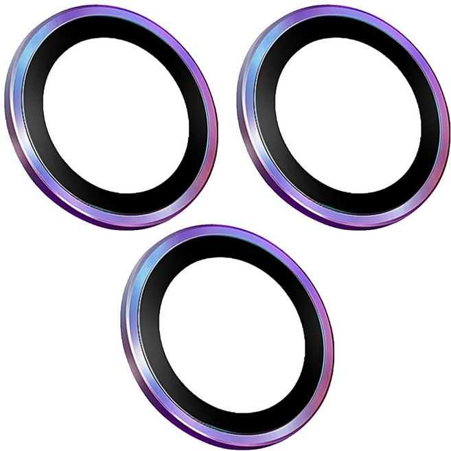 HODA 好貼 藍寶石鏡頭保護貼 0.23mm 燒鈦色 3個, 1組