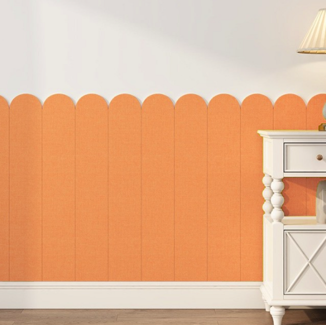 올리웰 접착형 충돌방지 인테리어 벽장식, 오렌지