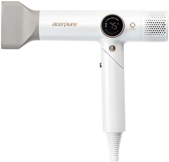 acerpure 宏碁智新 BEAUTY HD3 1500W 可摺疊 吹風機 溫控 HD765-10W AI負離子 高速 珍珠白