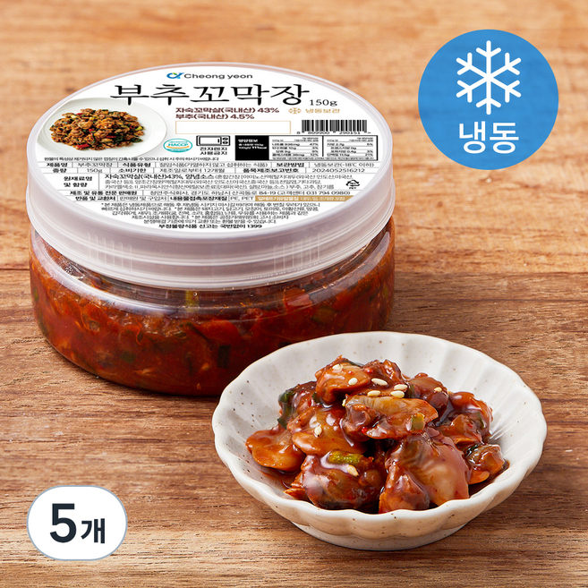 부추꼬막장 (냉동), 150g, 5개