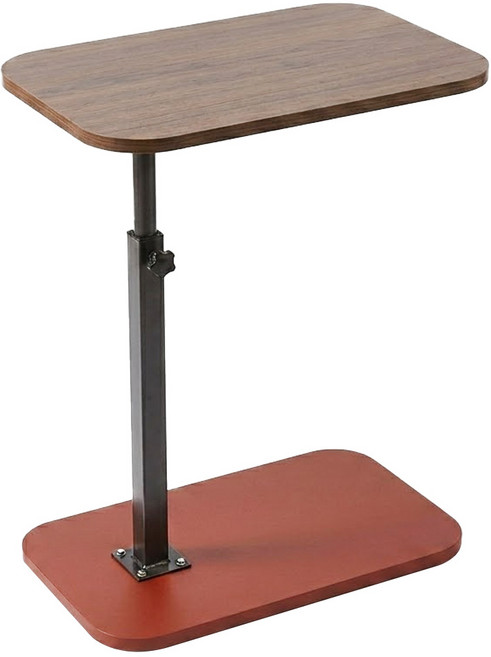 北歐風沙發邊小茶几客廳邊桌, 胡桃色 + 黑色