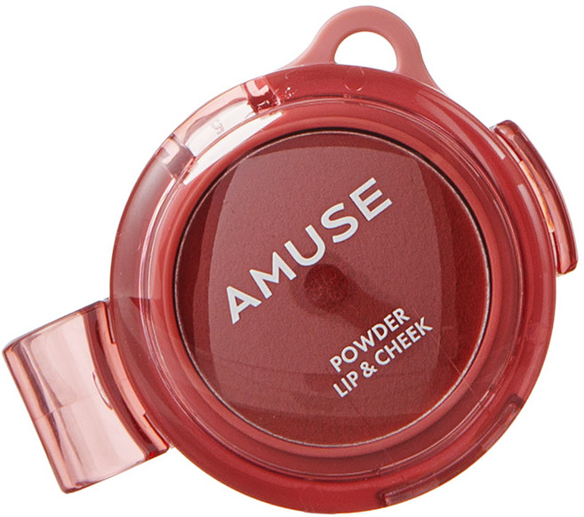 Amuse Makeup 蜜粉唇頰兩用餅 4g, 03 摩卡, 1個