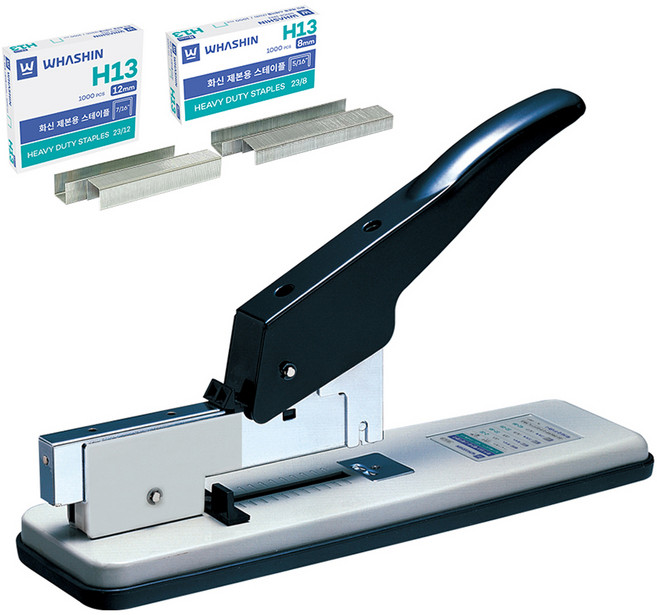 화신 113 제본용 스테이플러 + 스테이플 H13 8mm + H13 12mm, 혼합색상, 1세트