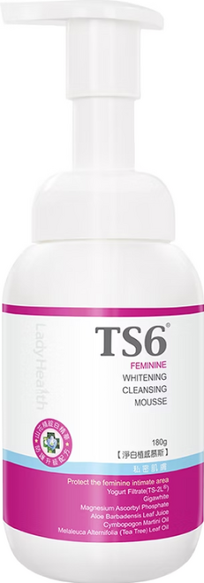TS6 淨白植感慕斯, 180g, 1瓶