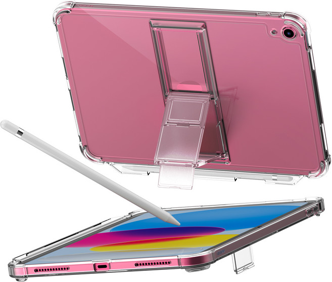 araree iPad 4段角度支架 Flexield SP 保護殼, 透明, 1個