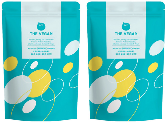 THE VEGAN 樂維根 植物性優蛋白 茉莉綠茶, 1kg, 2包