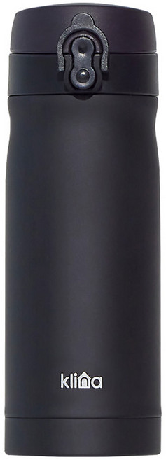 클리나 원터치 보온보냉 텀블러, 블랙, 350ml, 1개