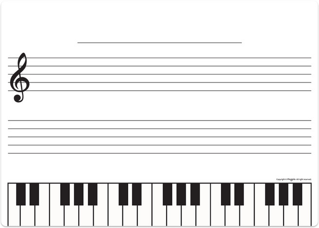 마그피아 고무자석 오선지 화이트보드