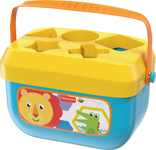 fisher-price 費雪 寶寶積木盒 Set 五種顏色形狀積木 促進認知發展 提升手眼協調能力, 1組