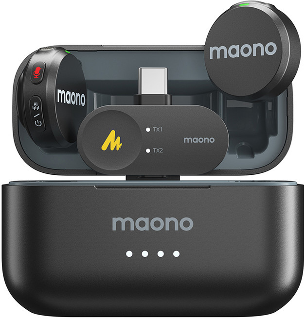 마오노 유튜브 브이로그 방송용 강의용 촬영용 무선 마이크 듀얼 C타입, Wave T5