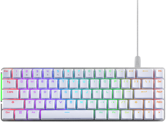 ASUS 華碩 REPUBLIC OF GAMERS Falchion ACE 鍵盤 原廠保固, 茶軸, M602, 白色