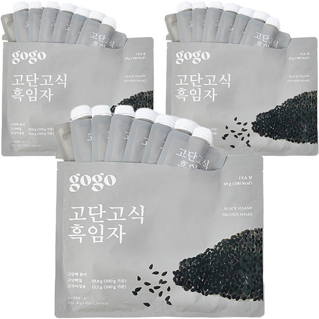 고단고식 흑임자 1세트, 315g, 3개