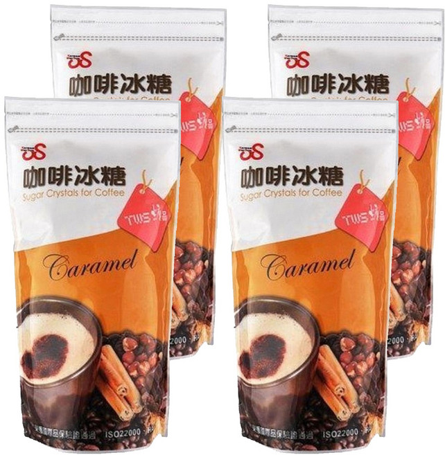 TWS 維生 咖啡冰糖, 450g, 4包