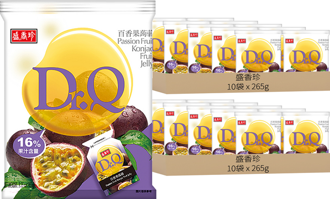 盛香珍 Dr.Q 百香果蒟蒻, 265g, 20袋