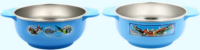 LE BARN Hello Carbot 16 防滑不鏽鋼大碗, 混合顏色, 1個