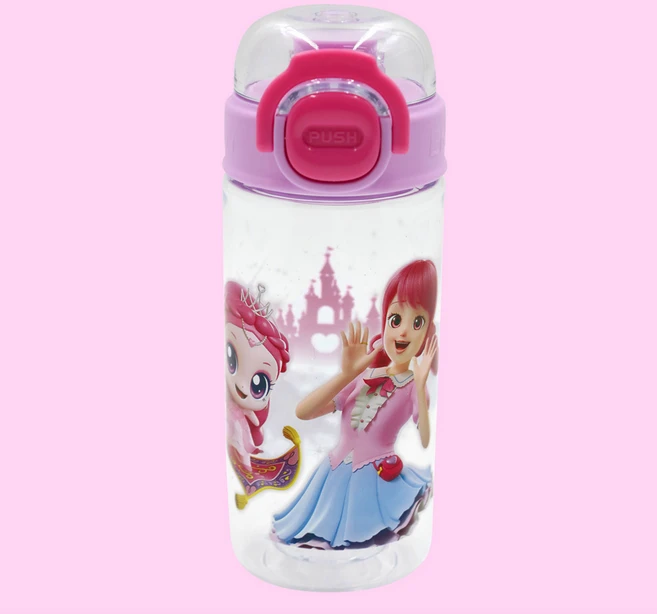 르번 아동용 프린세스 캐치티니핑 이중잠금 보틀, 실크핑, 1개, 450ml - 쿠팡