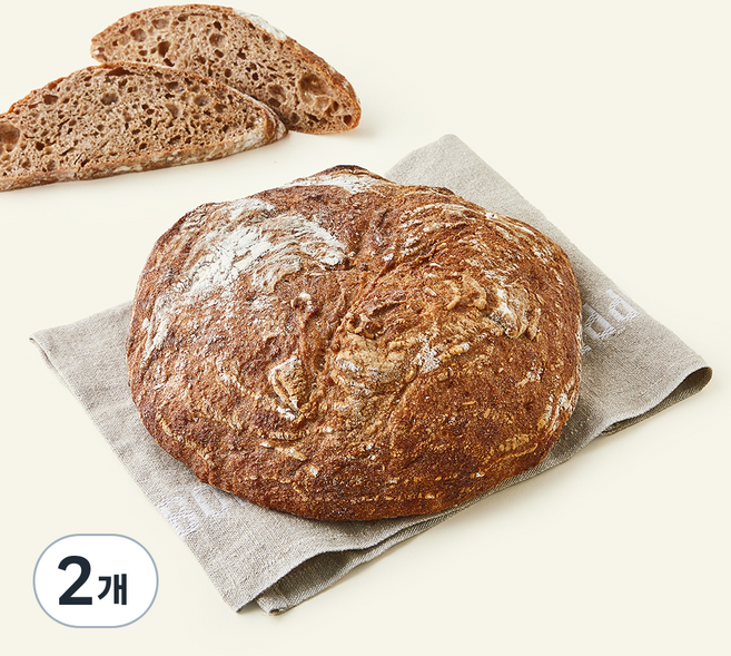 브로드카세 72시간 발효 저당 컨트리 통밀 깜빠뉴, 680g, 1개입, 2개