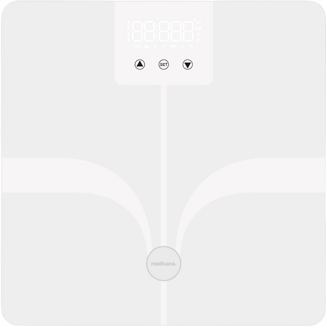 Medisana 藍牙24合1多功能體脂計, BS 340 connect, 白色, 1個